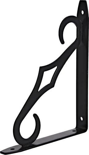 Knape & Vogt John Sterling RP-0090-7BK - Soporte decorativo para estantes, 7 pulgadas, color negro