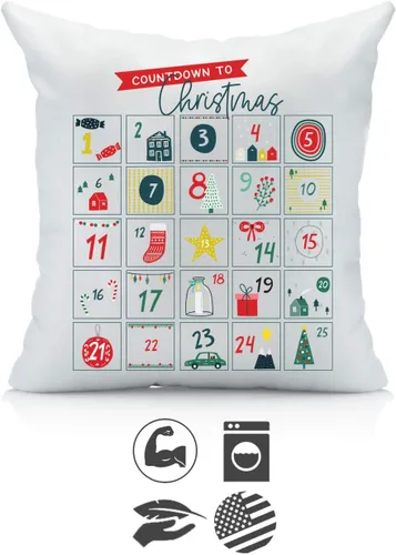 Miniatura 27 de Oh, Susannah Funda de almohada navideña de forro polar, multicolor (1 18 x 18 pulgadas)