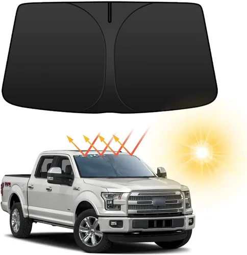 Parasol plegable para parabrisas delantero de automóvil, ajuste personalizado para Ford F-150 F150 2015-2020 Lariat, King Ranch, Platinum, XL XLT