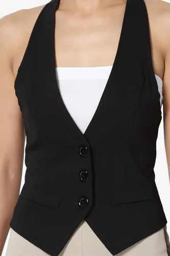 Miniatura 5 de TheMogan chaleco ajustable en la espalda para mujer.