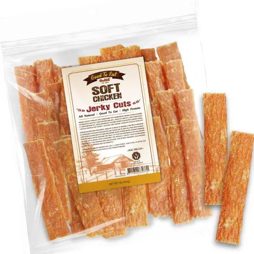 Miniatura 18 de Gootoe Golosinas para perros, carne seca de pollo para perros, golosinas de entrenamiento para perros; alta en proteínas, sin gluten