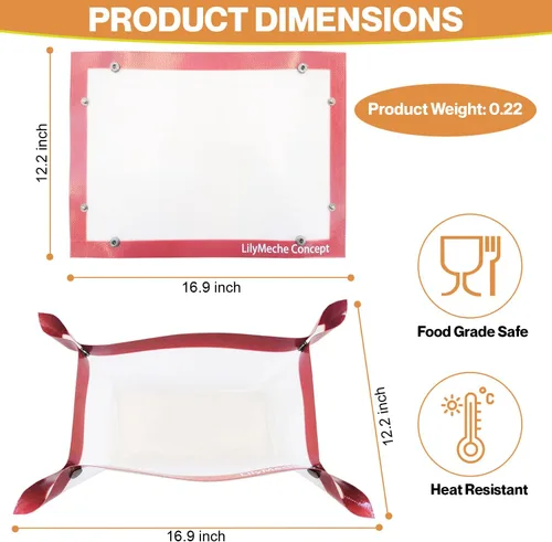 Miniatura 7 de Tapete de silicona para hornear con botón Libre de BPA grande antiadherente para cocina, profesional, reutilizable, resistente al calor, media