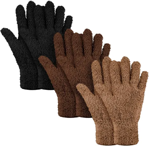 Miniatura 29 de Patelai 12 pares de guantes de microfibra para limpiar plantas de interior, persianas, muebles, casa (colores surtidos, medianos)