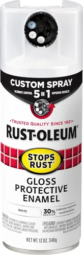 Miniatura 102 de Rust-Oleum 376855 - Pintura en aerosol antióxido personalizada 5 en 1, 12 onzas, color negro mate, (paquete de 1)