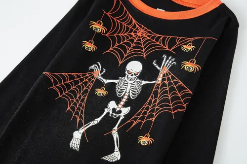 Miniatura 3 de Family Feeling Conjunto de pijama de 2 piezas para niños y niños pequeños, 100% algodón