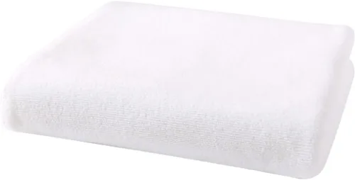 Toalla de baño de secado rápido altamente absorbente, toalla de playa y ducha para spa, viajes, fitness y natación, color blanco