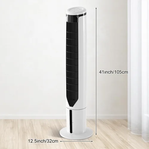 Miniatura 7 de ARLIME Enfriador de aire evaporativo, ventilador de torre de enfriamiento portátil 3 en 1 con control remoto, oscilación de 70°, 3 velocidades