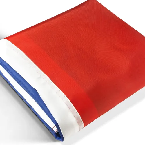 Anley EverStrong Series - Bandera de Francia de 3 x 5 pies resistente, rayas bordadas y cosidas, 4 filas de costuras de cerradura, banderas