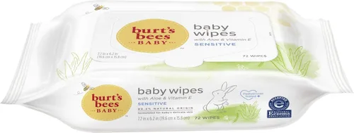 Miniatura 12 de Burt's Bees Toallitas para bebés, sin perfume naturales para pieles sensibles con aloe y vitamina E - 72 toallitas para bebés - Paquete de 10