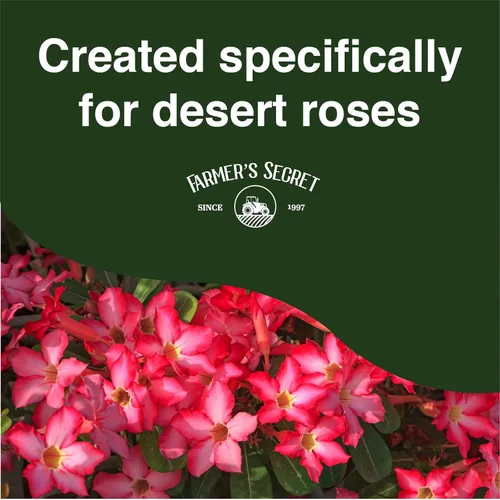 Miniatura 3 de Fertilizante Líquido para Plantas Desert Rose de Farmer's Secret (8 onzas) - Súper Concentrado - Promueve la Floración y el Crecimiento del Tronco