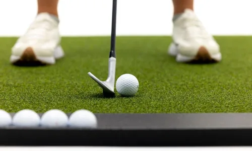 Miniatura 4 de Dura-Pro Alfombrilla de golf premium de césped para interiores y exteriores. Bandeja de regalo + 3 tees