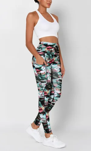 Miniatura 4 de ODODOS - Leggings de yoga con cintura alta y bolsillos para mujer, pantalones de yoga deportivos con control de abdomen, no se transparentan