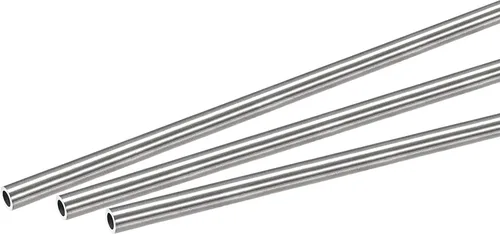 Miniatura 23 de uxcell Tubo redondo de acero inoxidable 304 0.197 in OD 0.024 in espesor de pared 9.843 in longitud 3 piezas