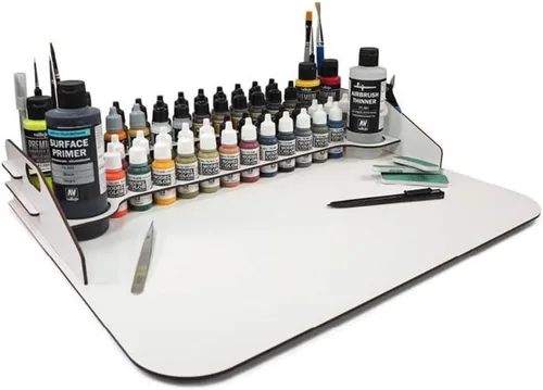 Miniatura 11 de Vallejo - Expositor de Pintura Montado en Pared para la Organización de Pinturas Acrílicas para Modelos a Escala y Miniaturas Contiene 43 Botellas