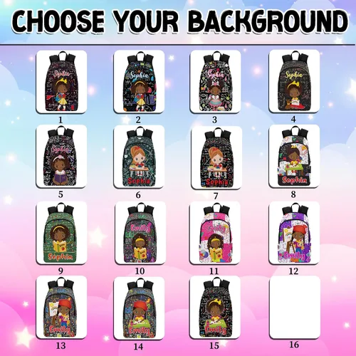 Miniatura 2 de Texto personalizado Elefante desgaste gafas mochila mochila mochila casual Daypack bolsa para mamá niñas, color86-4, Mochilas Daypack