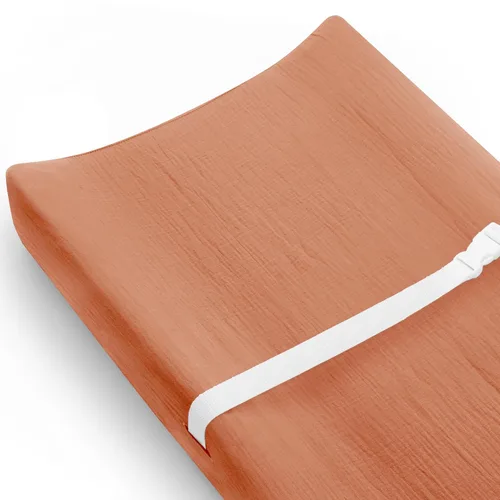 Miniatura 16 de Juego de 2 fundas para cambiador para bebé niño y niña, fundas de muselina para cambiador con estilo bohemio, ropa de cama neutra para guardería