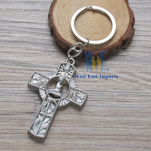 Miniatura 6 de Llavero de primera comunión para niño (12 piezas) Recuerdos de Primera Comunión Niño/Llavero Regalo para invitados, Azul