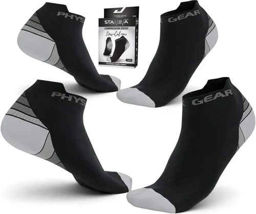 Miniatura 2 de Physix Gear - Calcetines deportivos de compresión para hombre y mujer, mejor para fascitis plantar y resistencia