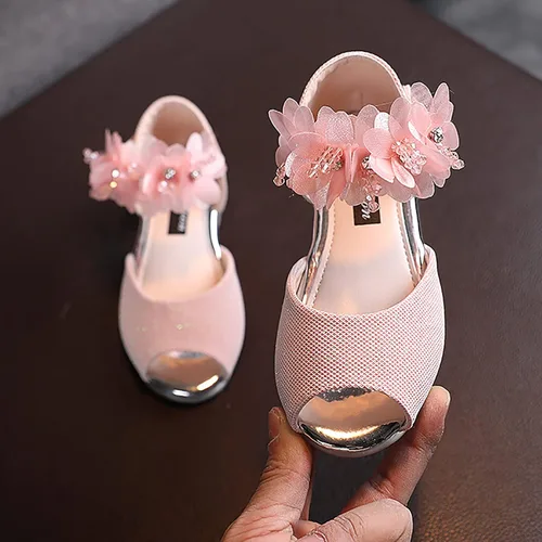Miniatura 2 de synia Sandalias de gelatina con velcro para bebé, zapatos de flores antideslizantes para el verano, para niños pequeños, niños grandes