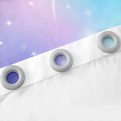 Miniatura 5 de Erosebridal Cortinas opacas de teñido anudado, cortinas de oscurecimiento de galaxia, tratamiento de ventana de nebulosa, 38 x 45 pulgadas, 2