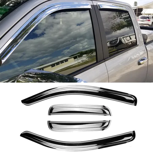 Miniatura 23 de Deflector de ventilación para visera lateral para Chevy Silverado/GMC Sierra 1500/2500HD/3500HD Crew Cab, Yukon XL/Suburban/Avalancha 2007-2014, 4