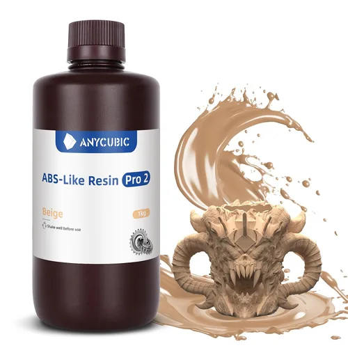 ANYCUBIC ABS-Like Resin Pro 2, Resina de impresora 3D de 8K actualizada con resistencia y durabilidad mejoradas, alta precisión, bajo olor, amplia