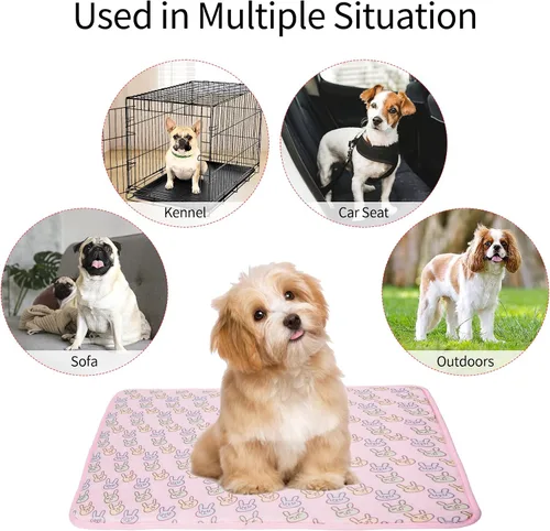 Miniatura 5 de NACOCO - Colchoneta refrescante para mascotas, para gatos, perros, cojín de verano, refrescante, cómoda, suave para mascotas y adultos Rosa