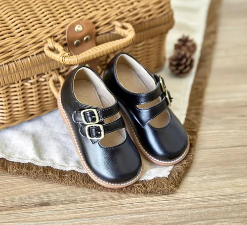 Miniatura 4 de ESTINE Zapatos de fiesta para niñas pequeñas con lazo para uniforme escolar Oxford, vestido de flores