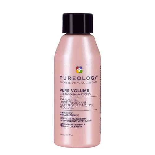 Pureology Champú Pure Volume - Mejora el volumen y el movimiento, champú ligero para cabello fino, plano, teñido y sin sulfatos y vegano