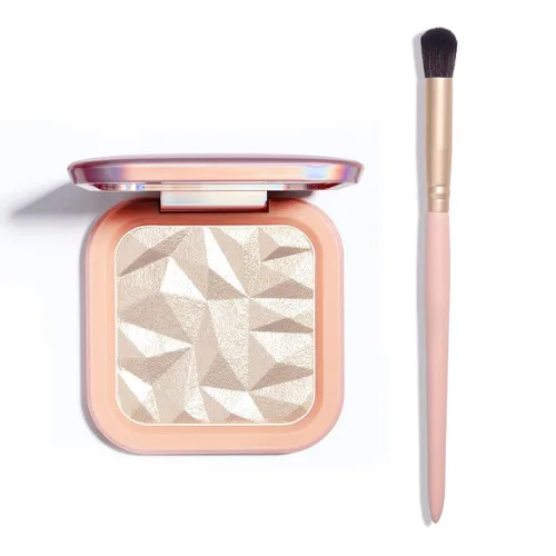 Miniatura 7 de ELESSY Paleta Iluminadora de Maquillaje de Larga Duración Polvo Iluminador Facial con Brillo Paleta Iluminadora Se Adapta a Todos los Tonos de #04