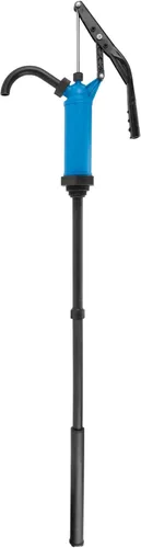 Miniatura 2 de Performance Tool W54268 Bomba de Tambor de Barril de Acción de Palanca de Uso General Azul - Se Ajusta a Tambores de 5 a 55 Galones