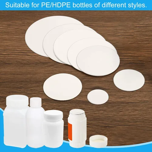 Miniatura 5 de PATIKIL Revestimiento de tapa de papel de aluminio de 0.709 in/0.7 pulgadas, 100 revestimientos de sellado térmico resistentes por inducción