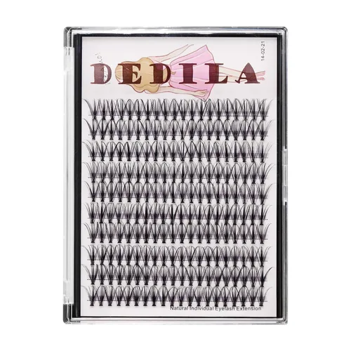 Miniatura 2 de Pestañas postizas individuales de 0.07 a 0.86 pulgadas a elegir 20D/40D/60D/80D/100D, grosor de 0.003 in, rizo D, extensiones de pestañas de ojos 3D