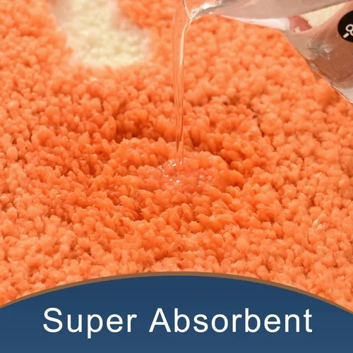 Miniatura 5 de Alfombras de baño beige, bonitas alfombras de baño antideslizantes, coloridas, gruesas, suaves, peludas, estéticas, superabsorbentes, para ducha, 16