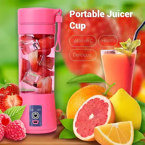Miniatura 2 de Batidora portátil compacta de 12 onzas recargable por USB, con potente motor: perfecta para batidos, batidos, exprimidor de frutas/verduras