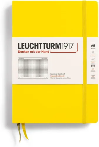 Miniatura 49 de LEUCHTTURM1917 - Cuaderno de tapa dura mediano A5 con 251 páginas numeradas para escritura y diario (verde menta, con puntos)