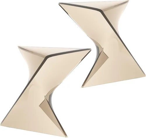 Miniatura 10 de LeisureMod Randolph - Mesa auxiliar apilable de 15.75 pulgadas, resistente a la intemperie, versátil mesa auxiliar triangular de plástico para sala