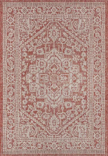 Miniatura 46 de Eyely BMS101D-28 - Alfombra de pasillo con textura de medallón de Santa Mónica Slesi, para interiores y exteriores, estilo costero, bohemio, Gris