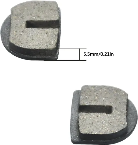 Miniatura 5 de HOLATO Pastillas de freno de disco redondeadas para Razor MX500 MX650 SX500 Mcgrath Dirt Rocket Electric Motocross Bike E500S Scooter RSF350 RSF650