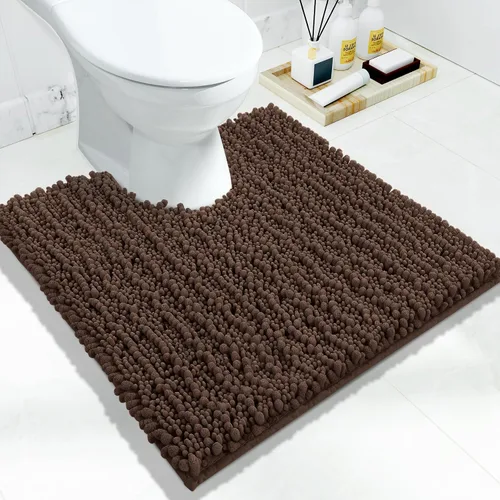 Miniatura 129 de Yimobra Alfombras de Baño Antideslizantes Lavables - Alfombra de Baño de Chenilla Ultra Suave Absorbente, Alfombra Peluda de Secado Rápido para Negro