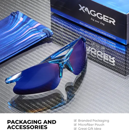 Miniatura 5 de Xagger Gafas de sol deportivas polarizadas para niños y niñas de 8 a 14 años niños adolescentes béisbol sóftbol TR90