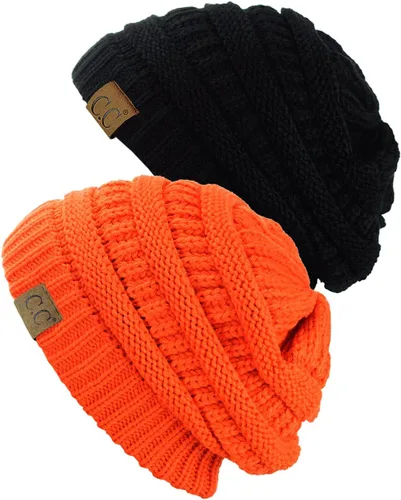 Miniatura 12 de Gorro a la moda de tejido suave abultado, cálido y elástico de C.C