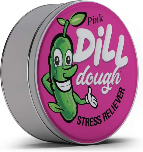 Miniatura 4 de Masilla para aliviar el estrés de masa de eneldo rosa que brilla en la oscuridad, divertidos rellenos de calcetines para adultos para terapia