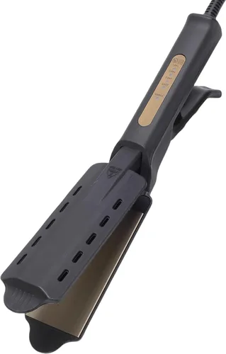 Miniatura 8 de ZJchao Plancha plana extra ancha para alisar y rizar el cabello, herramienta de peinado de calentamiento rápido con 4 ajustes de temperatura