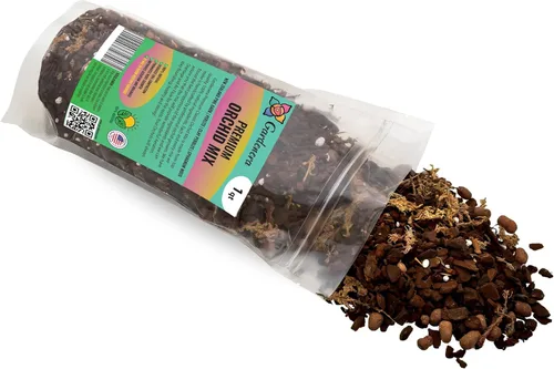 Miniatura 5 de Mezcla de tierra premium para orquídeas de Gardenera - Pinus Radiata de Nueva Zelanda mezclado a mano, mezcla de corteza 100% natural para macetas