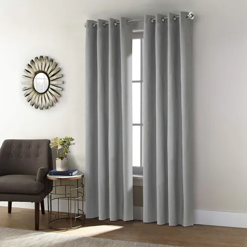 Miniatura 8 de Loft Living Spirit Total Blackout - Panel de cortina texturizada, 52 x 84 pulgadas, color negro
