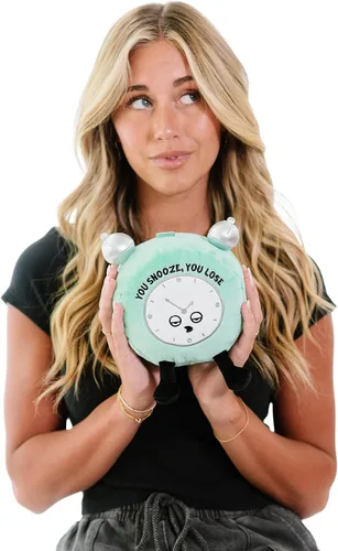 Miniatura 2 de Punchkins Despertador de Alarma de Peluche - Si te duermes, pierdes. Divertido reloj de peluche, juguete de peluche atrevido y novedoso para regalar