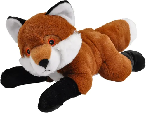 Wild Republic Ecokins, zorro rojo, animal de peluche, 12 pulgadas, regalo para niños, juguete de peluche, hecho de botellas de agua recicladas