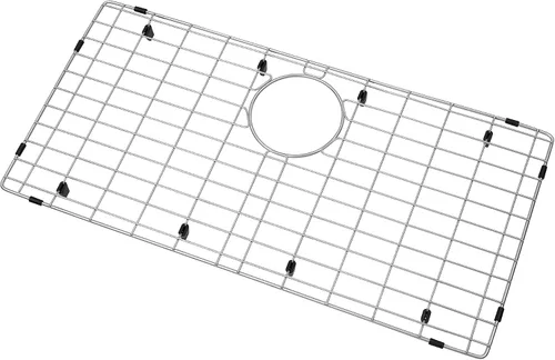 Miniatura 10 de Rejilla de fregadero de cocina Zeesink, protectores de fregadero de 18 1/2" X 13 3/8", rejilla de fregadero de acero inoxidable con drenaje central