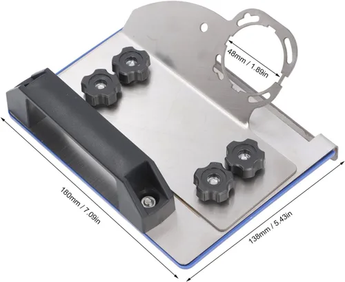 Miniatura 8 de Herramienta de biselado de azulejos para corte en ángulo de 45 grados, acero inoxidable y plástico, compatibilidad universal con amoladora angular
